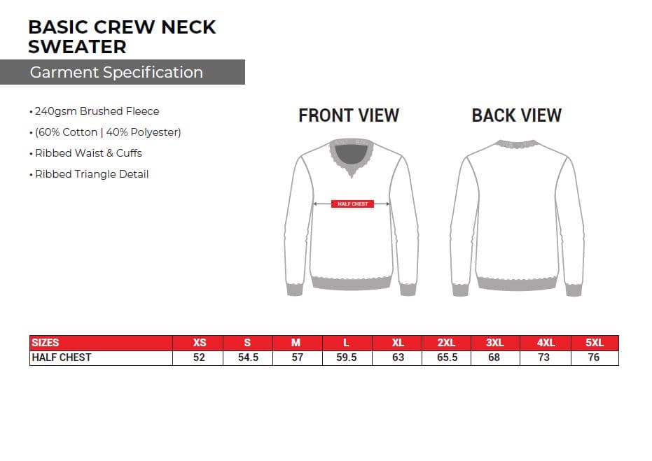 25th Edition Adult Crew Neck Sweater